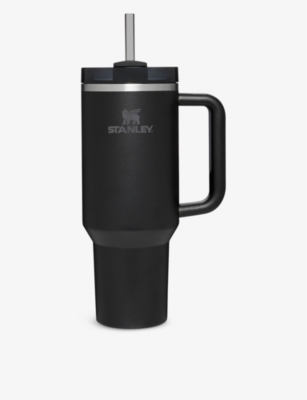 Shop Stanley Womens Black Tol Quencher H2.0 Flowstate™ Recycled Stainless-steel Bottle In Black Tonal