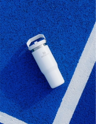 Stanley Womens Frost Iceflow™ Flip-straw Stainless-steel Bottle 890ml In Frost