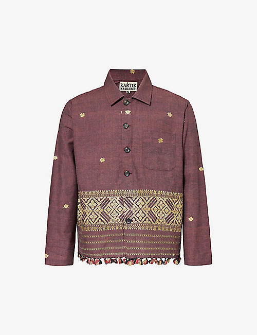 KARTIK RESEARCH: Assamese-weave cropped silk jacket