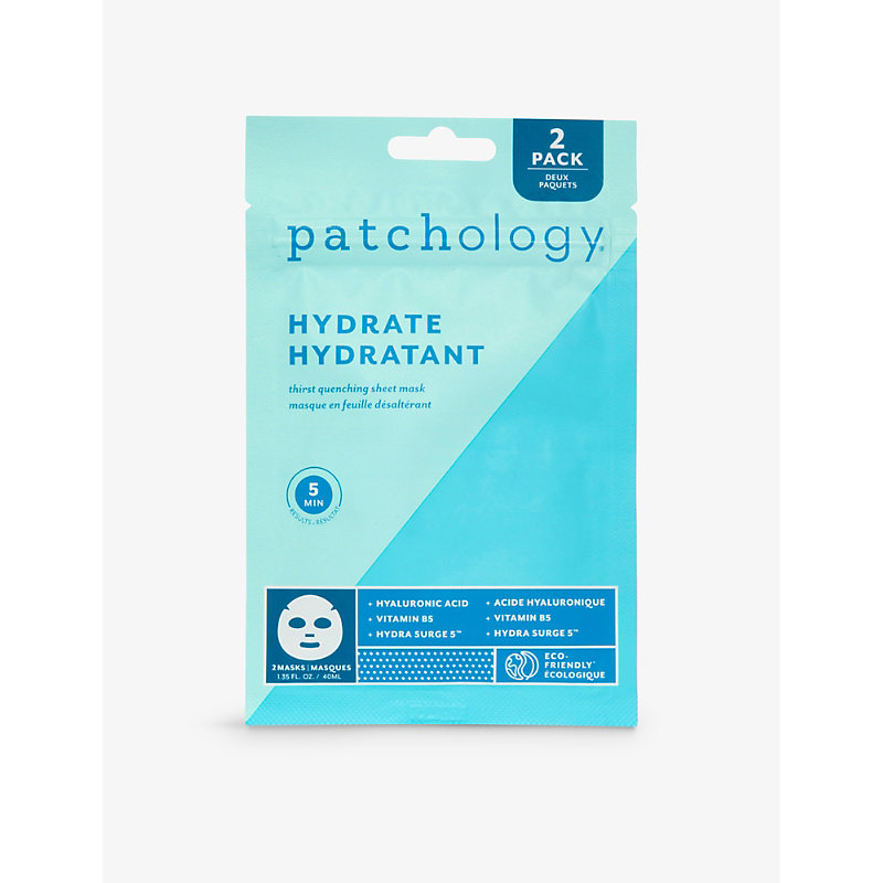 Patchology Hydrate Sheet Mask Pack Of Two In Blue