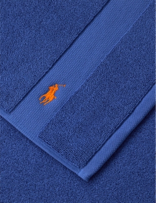RALPH LAUREN HOME: Polo Player-embroidered cotton bath mat 55cm x 90cm