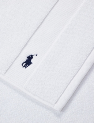 RALPH LAUREN HOME: Polo Player-embroidered cotton bath mat 55cm x 90cm