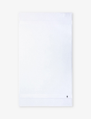 RALPH LAUREN HOME: Polo Player-embroidered cotton bath sheet 160cm x 90cm