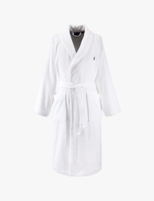 RALPH LAUREN HOME: Logo-embroidered relaxed-fit cotton bathrobe