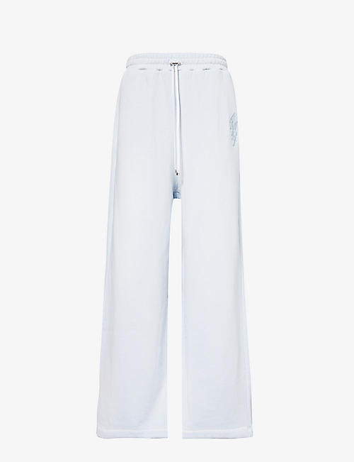 AMIRI: Logo-embroidered relaxed-fit cotton-jersey jogging bottoms