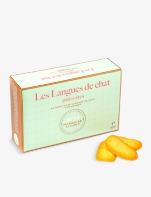 LA SABLÉSIENNE: La Sablesienne Cat's Tongues biscuit tin 160g