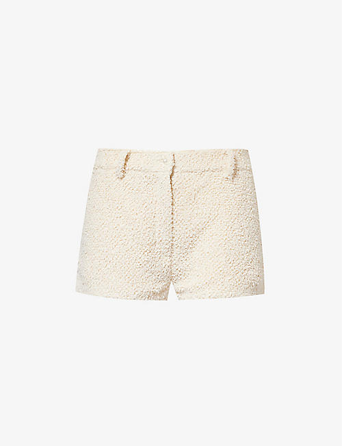 MAGDA BUTRYM: Straight-leg mid-rise woven shorts