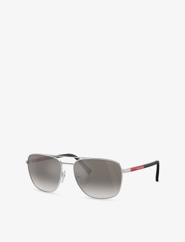 PS 54ZS Pilot-Frame Steel Sunglasses