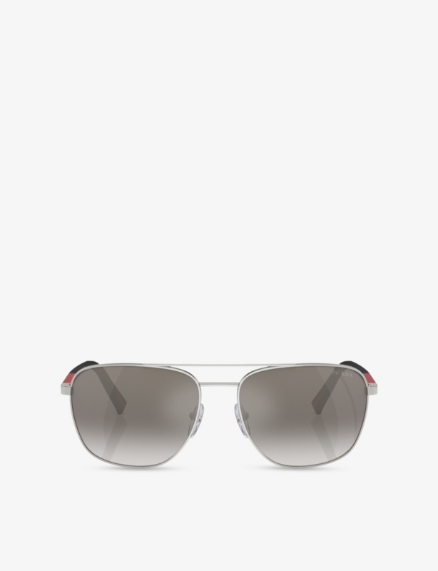 PS 54ZS Pilot-Frame Steel Sunglasses
