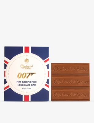 CHARBONNEL ET WALKER: James Bond British milk chocolate bar 80g