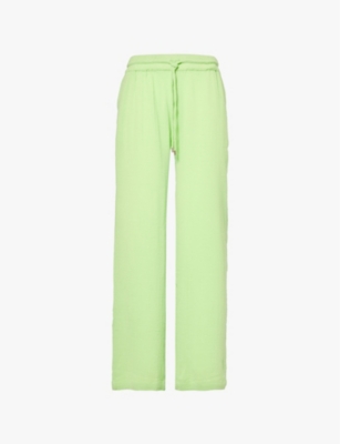 MELISSA ODABASH: Krissy relaxed-fit high-rise cotton trousers