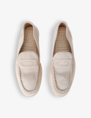 JOHN LOBB: Pace slip-on suede loafers