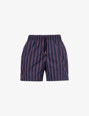 Derek Rose Mens Navy Bondi Striped Swim Shorts