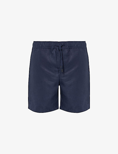 DEREK ROSE: Sydney drawstring-waist linen shorts