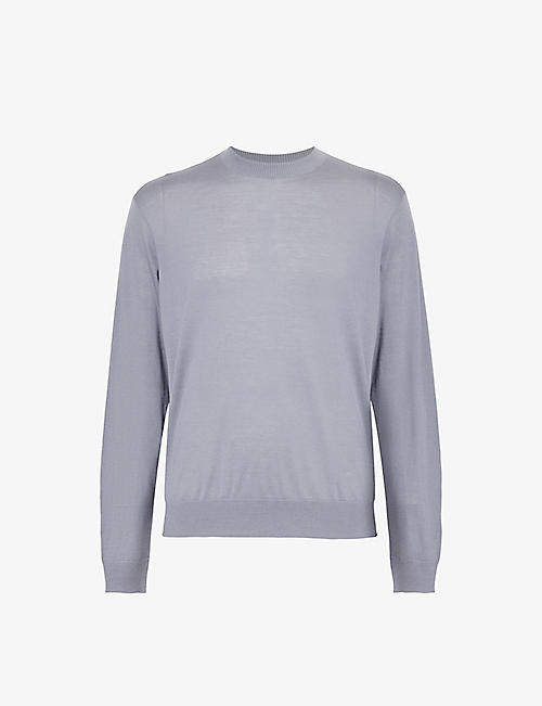 EMPORIO ARMANI: Travel crew-neck wool knitted jumper