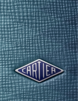 Shop Cartier Losange Logo-plaque Leather Card Holder In Grey