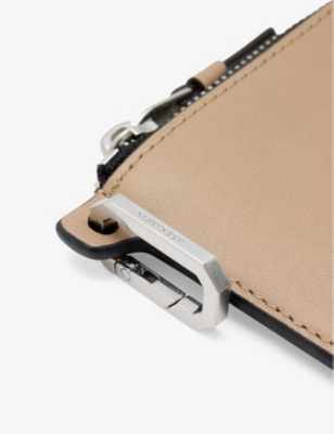 ALLSAINTS: Remy logo-debossed square leather wallet