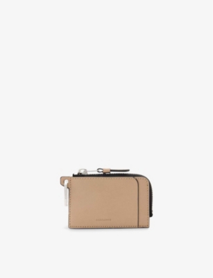ALLSAINTS: Remy logo-debossed square leather wallet