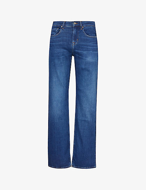 7 FOR ALL MANKIND: Austyn straight-leg mid-rise stretch-denim jeans