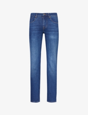 7 FOR ALL MANKIND: Slimmy Tapered tapered low-rise stretch-denim jeans