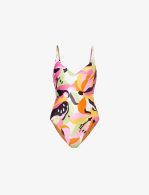 SEAFOLLY: Rio floral-print stretch-recycled polyester swimsuit