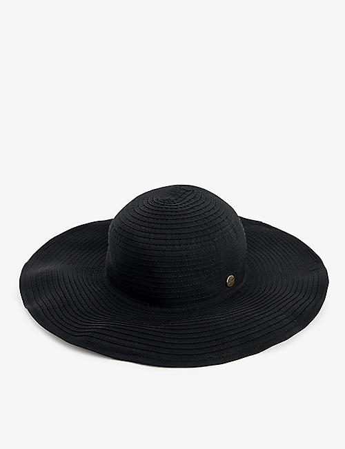 SEAFOLLY: Lizzy brand-plaque woven hat