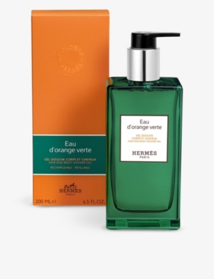 Shop Hermes Eau D'orange Verte Hair And Body Shower Gel