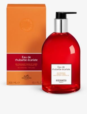 Shop Hermes Eau De Rhubarbe Écarlate Hand And Body Cleansing Gel