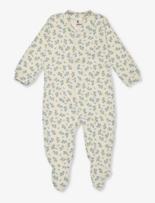 SLEEPY DOE: Floral-print organic cotton-jersey babygrow 0-18 months