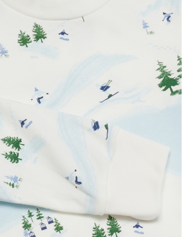 Strawberry-print cotton pyjama set 1-9 years