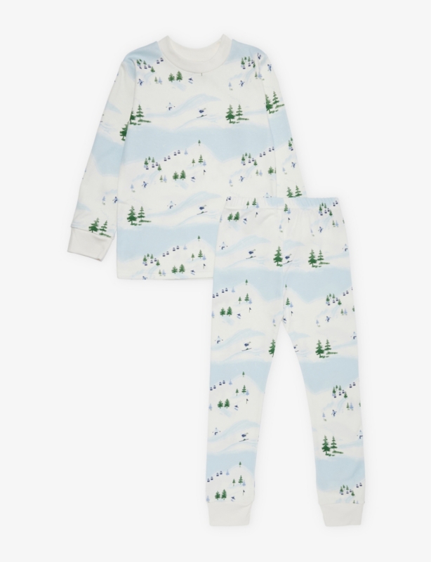 Strawberry-print cotton pyjama set 1-9 years