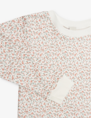 Shop Sleepy Doe Girls Rosy Kids Rosy-print Cotton Pyjama Set 1-9 Years
