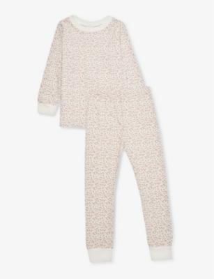 Sleepy Doe Girls Rosy Kids Rosy-print Cotton Pyjama Set 1-9 Years