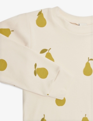 Sleepy Doe Girls Pear Kids Pear-print Cotton Pyjama Set 1-9 Years In Pear