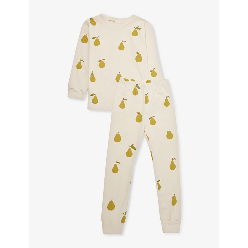 Sleepy Doe Girls Pear Kids Pear-print Cotton Pyjama Set 1-9 Years