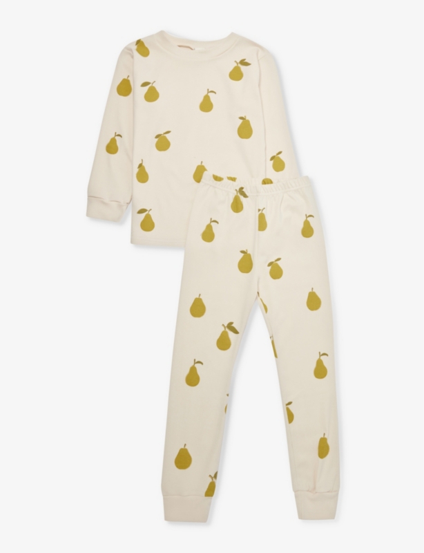 Pear-print cotton pyjama set 1-9 years