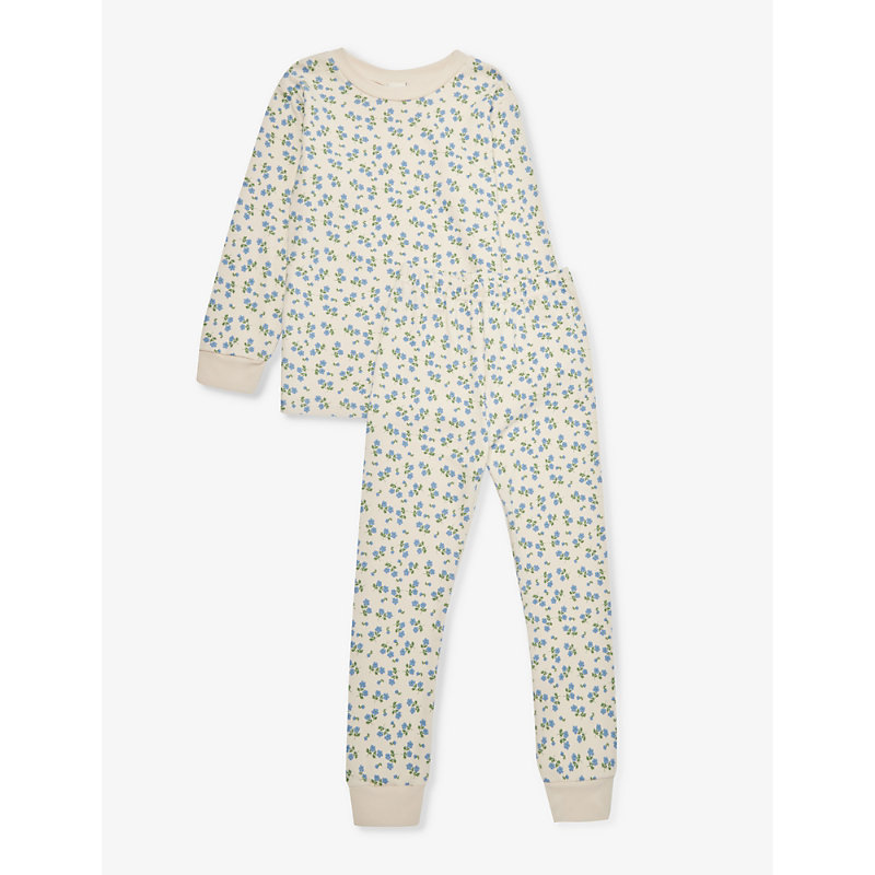 Sleepy Doe Girls Tea Floral Kids Tea Floral-print Cotton Pyjama Set 1-9 Years