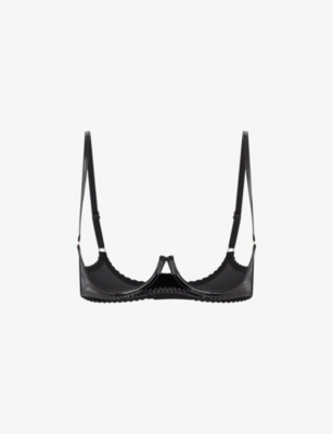 AGENT PROVOCATEUR: Ozella Open stretch-woven bra