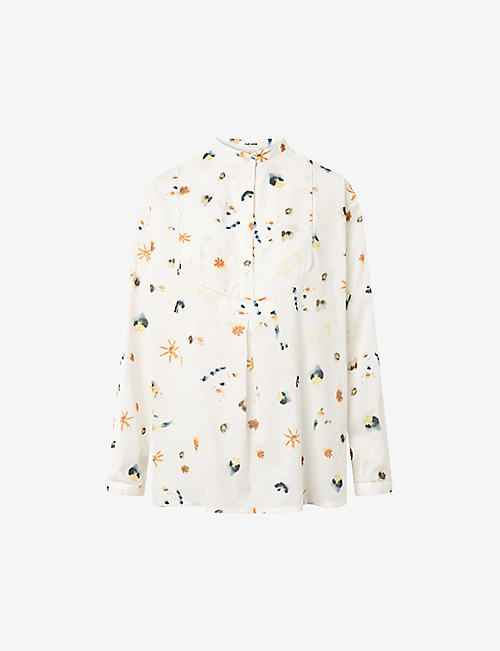 NUE NOTES: Roy floral-print cotton shirt