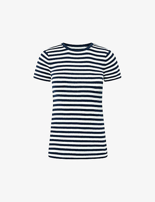NUE NOTES: Simon short-sleeve striped cotton T-shirt