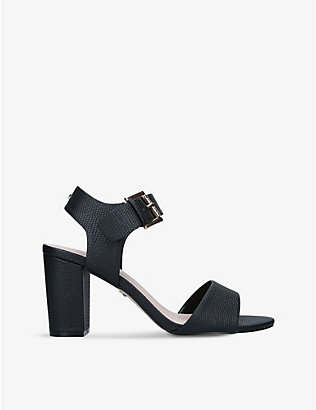 CARVELA: Sadie 2 textured heeled faux-leather sandals