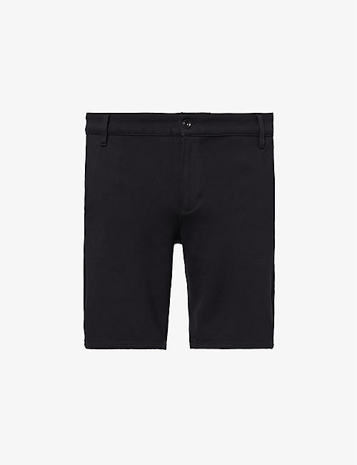 7 FOR ALL MANKIND: Travel double-knit mid-rise stretch-woven shorts