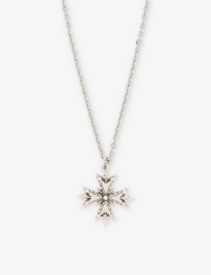 EMANUELE BICOCCHI: Crest small 925 sterling silver pendant necklace