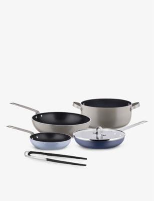 ALESSI: Tama aluminium stainless steel pots and pans set