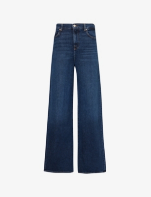7 FOR ALL MANKIND: Scout wide-leg mid-rise stretch-denim jeans