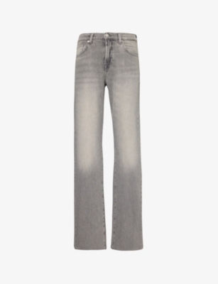 7 FOR ALL MANKIND: Tess straight-leg mid-rise stretch-denim jeans