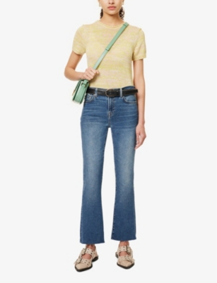 Daisy Ankle straight-leg mid-rise denim-blend jeans