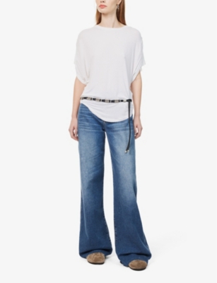 Shop 7 For All Mankind Women's Luxe Vintage Love Affair Lotta Wide-leg Mid-rise Stretch-denim Jeans