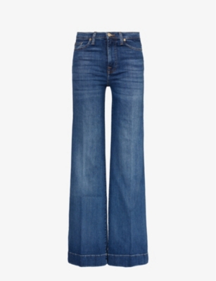 Shop 7 For All Mankind Women's Soho Light Modern Dojo Flared High-rise Stretch-denim Jeans