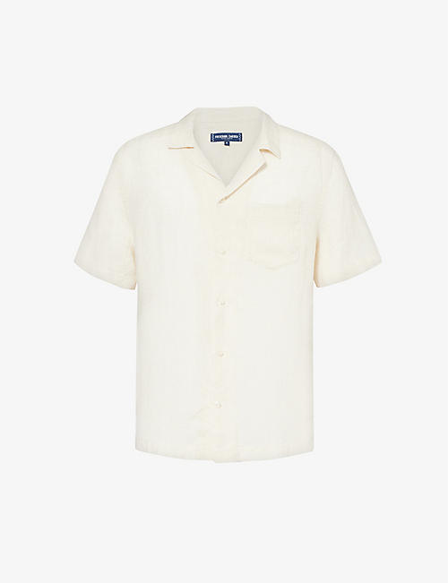 FRESCOBOL CARIOCA: Angelo patch-pocket relaxed-fit linen shirt